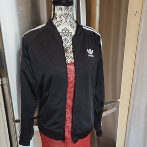 Adidas Women's Black Bomber Jacket Medium Used